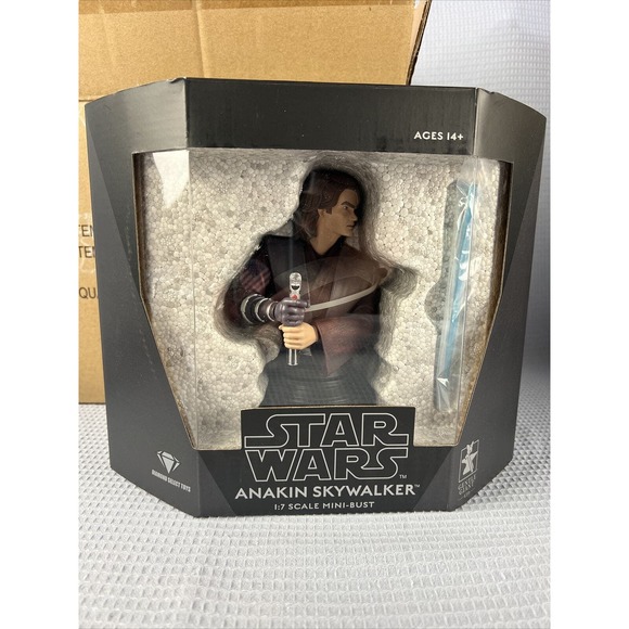 🔥 Star Wars Gentle Giant Anakin Skywalker & Obi-Wan Clone Wars Bust 1:7 Scale - Picture 6 of 16